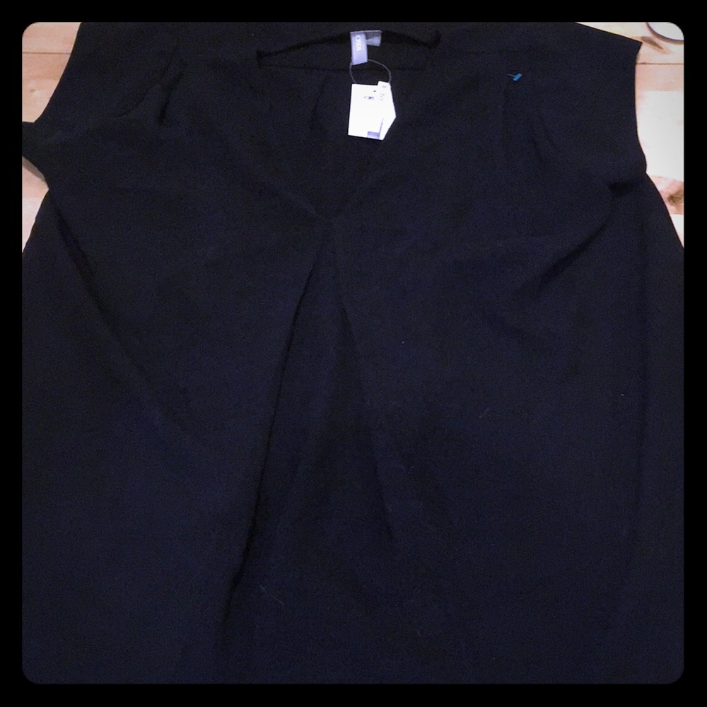 ASOS NWT size 14 black dress tank with center seam